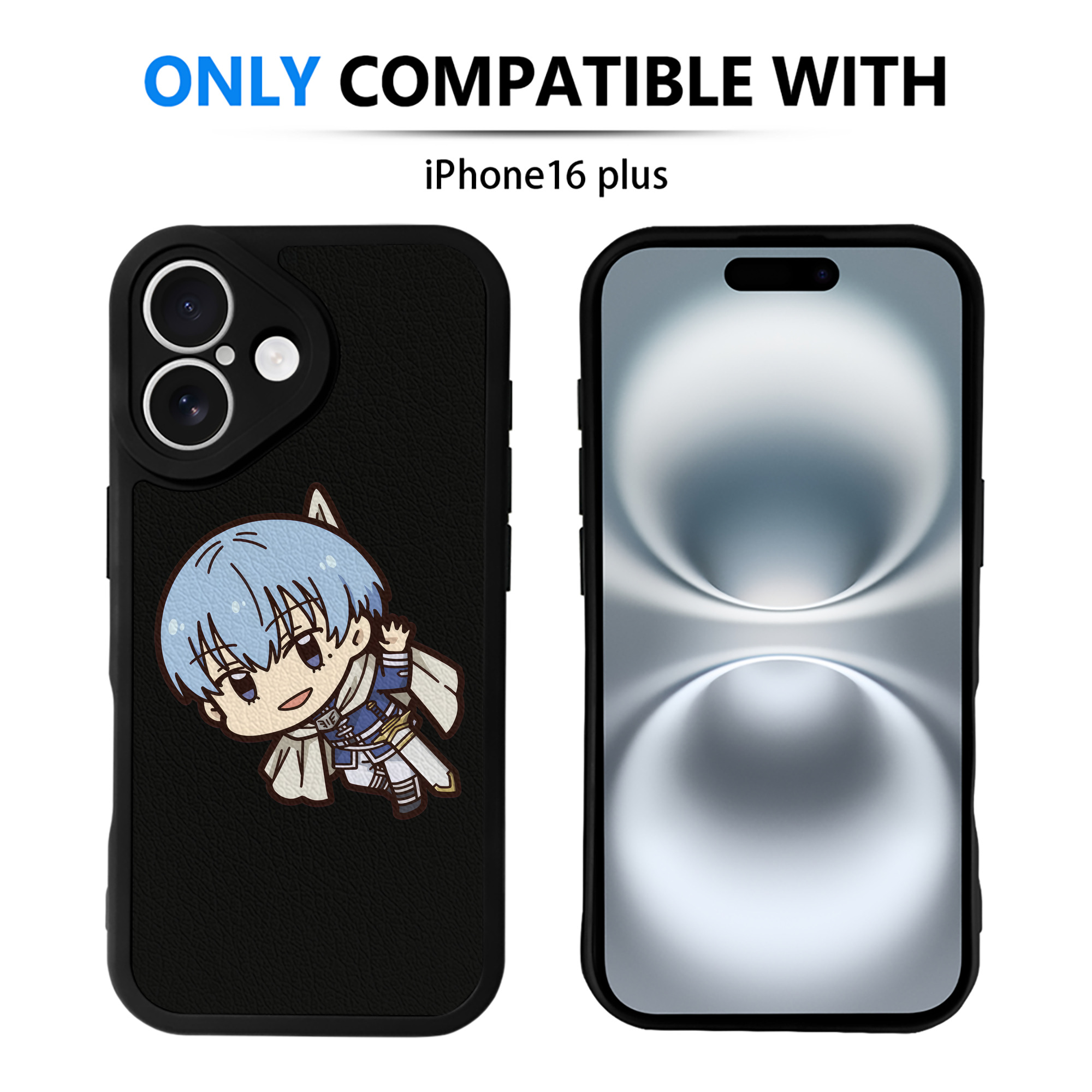 （画像用） 葬送のフリーレン Frieren 【iPhone 16シリーズ対応】シリコンスマホケース（レザー調） 材質：シリコン